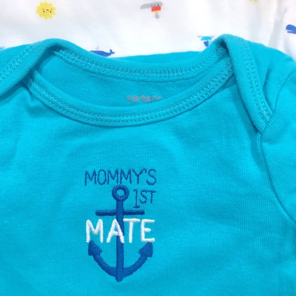 6-piece bundle 0-3 & 6 months onesies - Picture 5 of 9